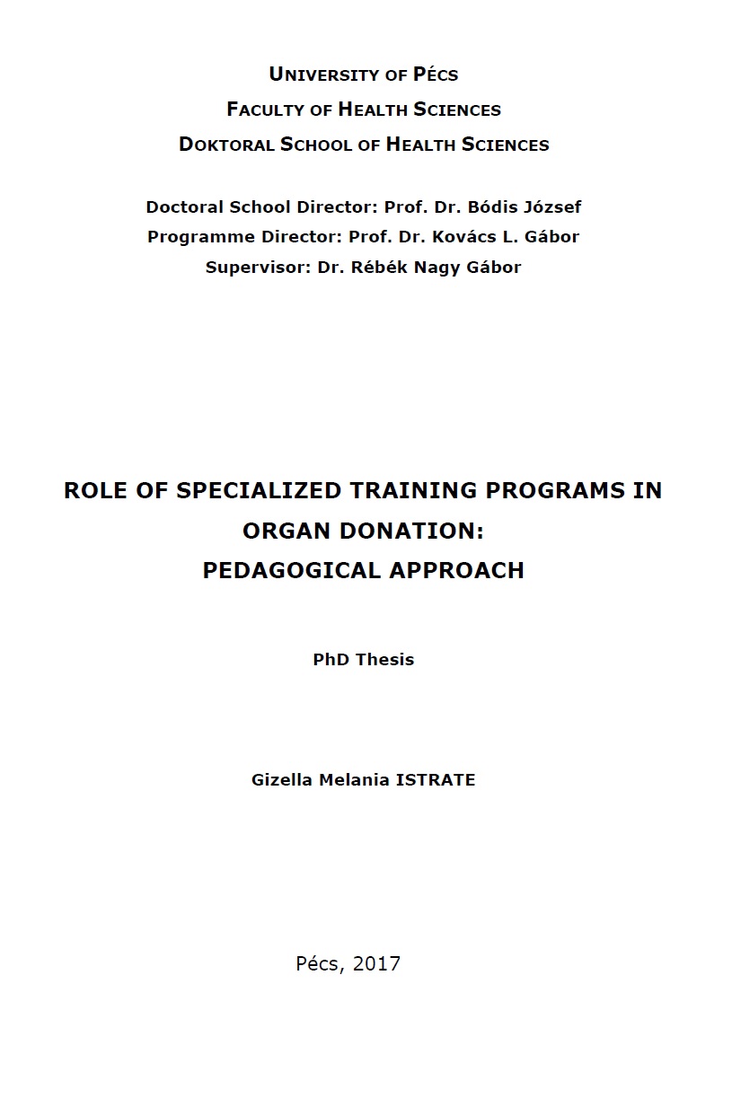 thesis on organ donation